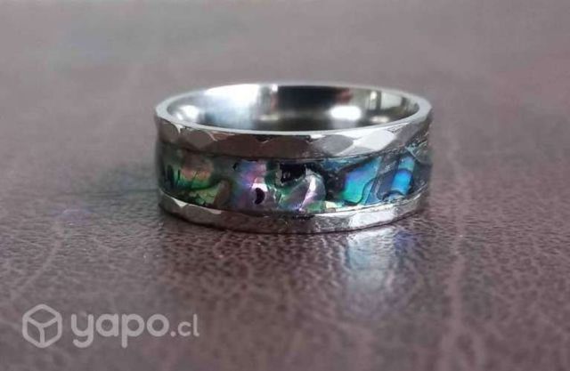 Anillo Abulón facetado Plata