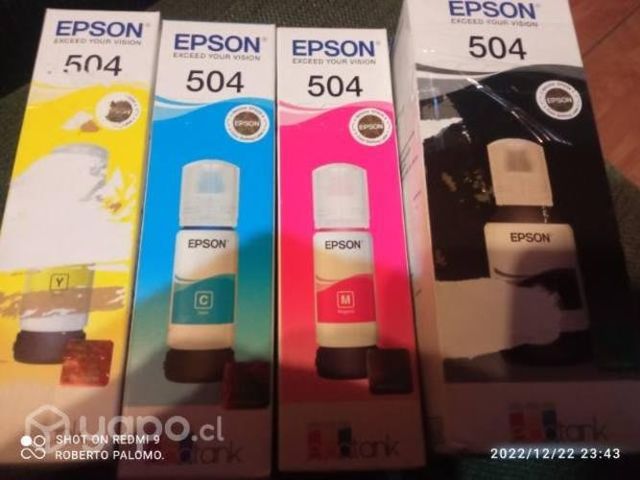 Packs de tintas Epson 504 colores originales