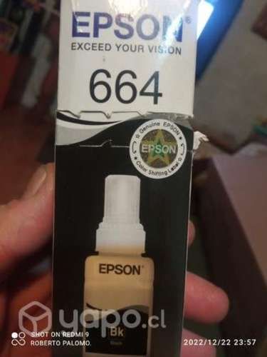 Tinta Epson 664 black original