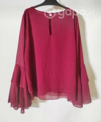 Blusa roja transparencia - talla M - mujer