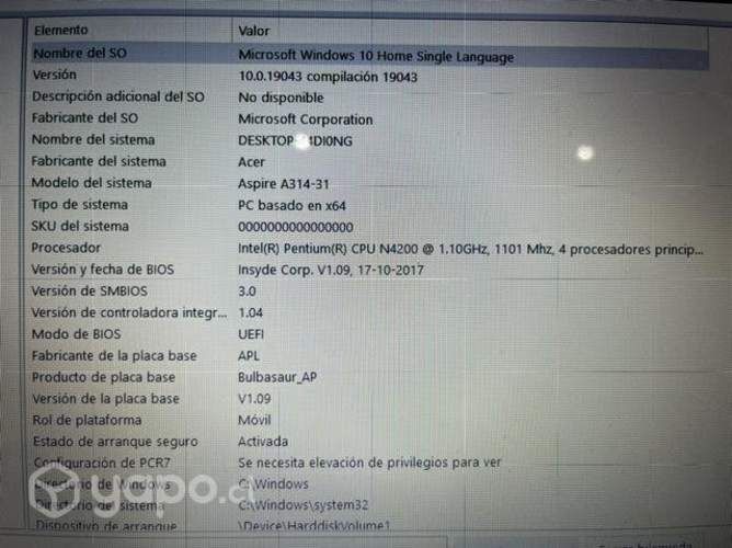 Netbook ACER ASPIRE 3 A314-31