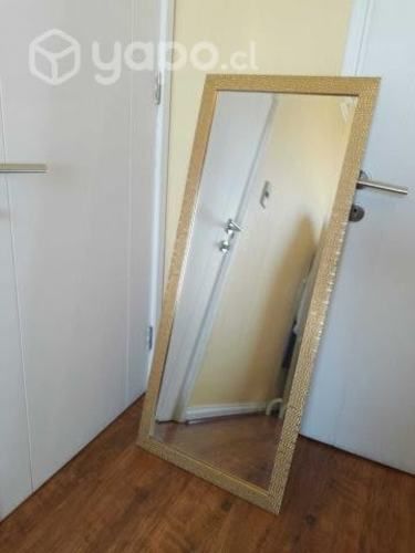 Espejo Cuerpo completo dorado