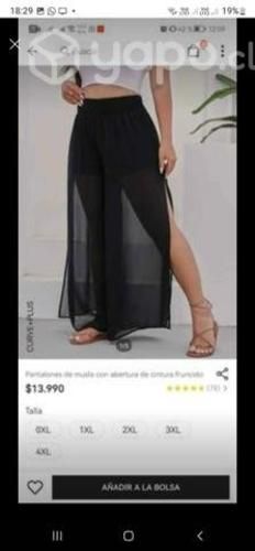 Pantalón transparente tala xxl