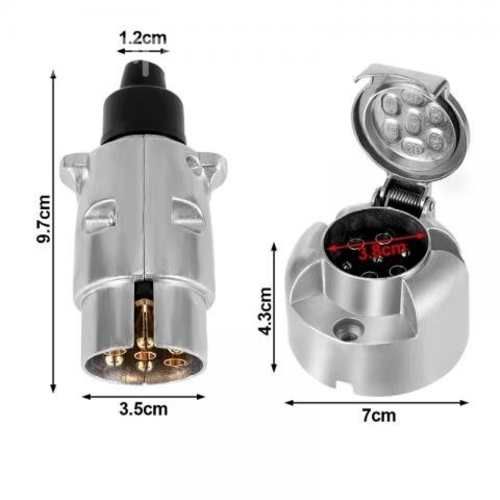 Foco Trasero 12v + 5 Mts Cable + Conectores + Luz