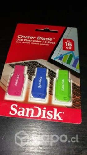 Pendrive 16 gb pack 3