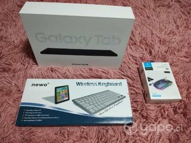 Tablet galaxy Tab A8 y accesorios