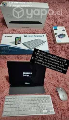 Tablet galaxy Tab A8 y accesorios