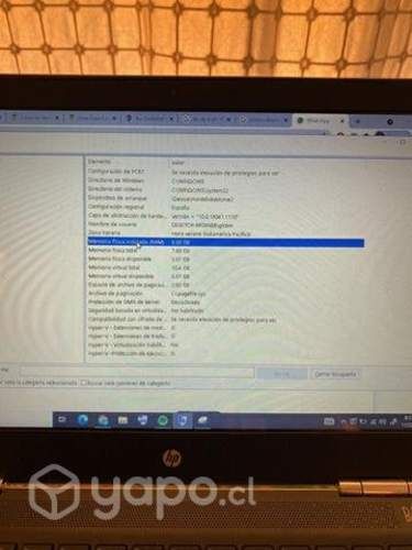 Notebook hp pavilion i7 8gb ram