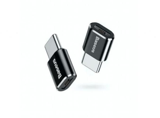 Adaptador baseus tipo c macho a micro usb hembra