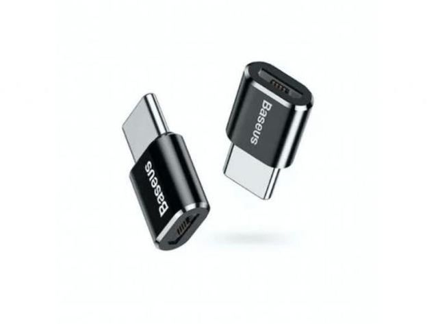 Adaptador baseus tipo c macho a micro usb hembra