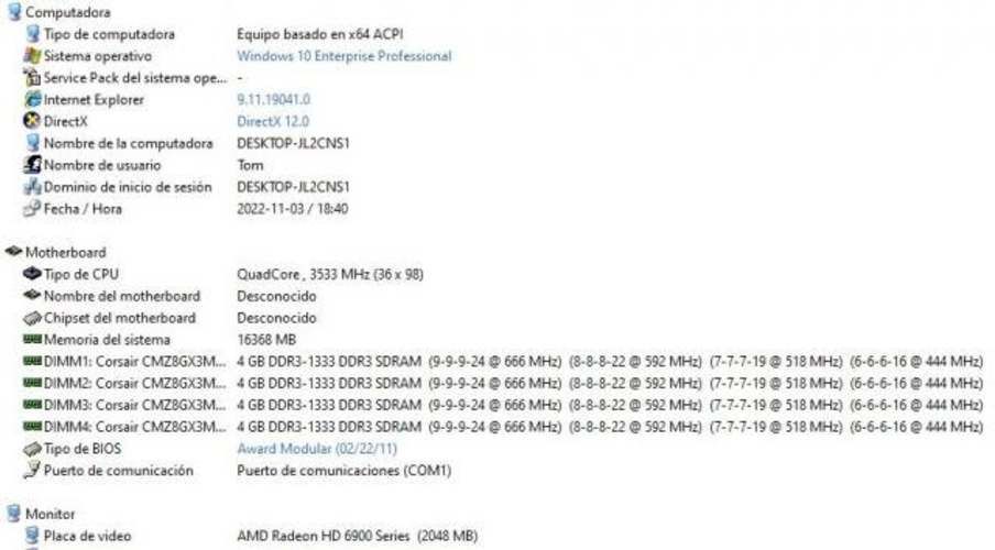 Computador Gamer 16GB RAM Raedon6900 2GB HDS 1TB