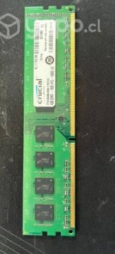 Memoria ram Crucial ddr3 4gb 1600hz