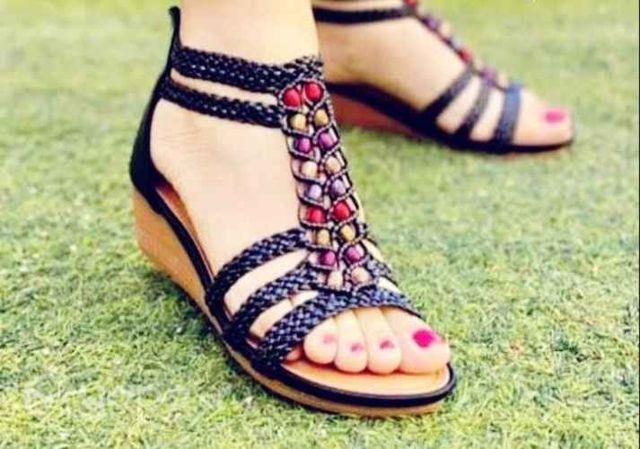 Sandalias chalas chalitas color negro