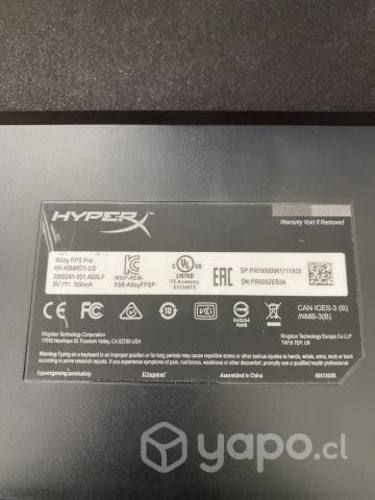 Teclado alloyFpsPro hyperX