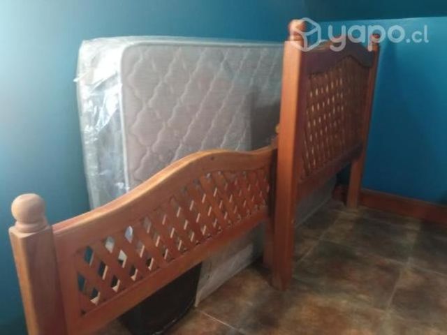 Camas rusticas de rauli y cipres