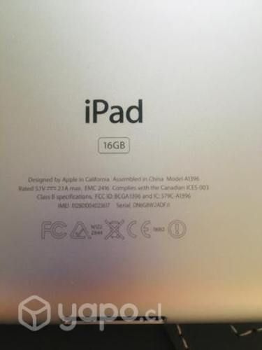 Ipad apple modelo a1396 año 2012