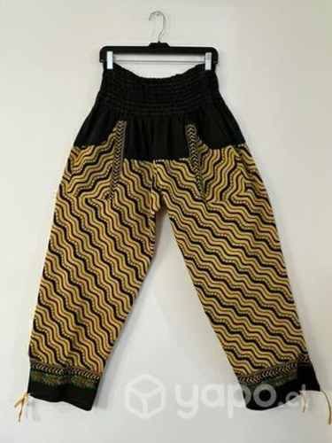 Pantalón Hindu Con Bolsillo Talla L/XL Amarillo