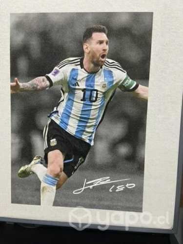 Polera Messi con autógrafo