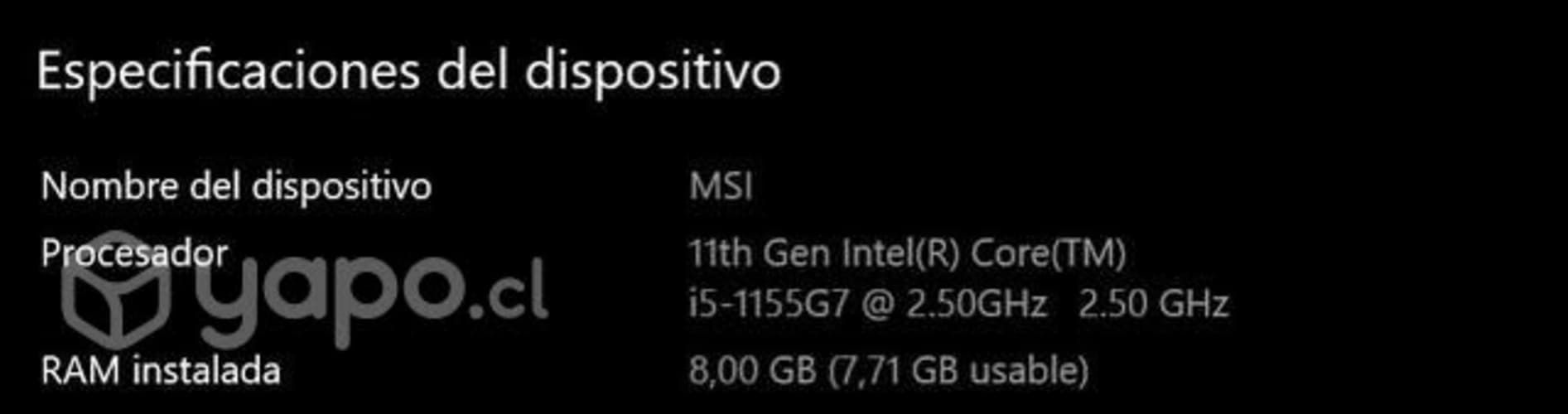 Notebook msi