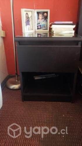 juego de veladores negros