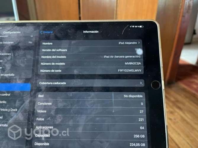 IPad Air tercera generación. Wifi y LTGE