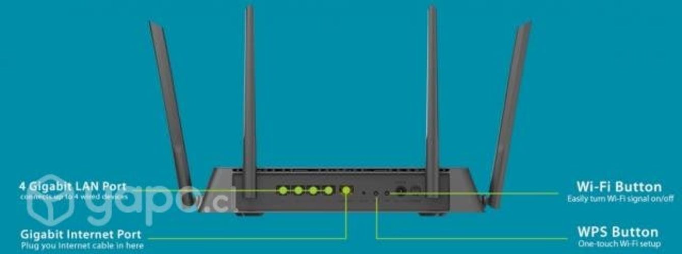 Router D-Link AC1900 RED-878 Negro sin caja