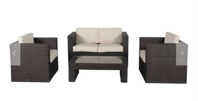 Juego de living de terraza 4 personas