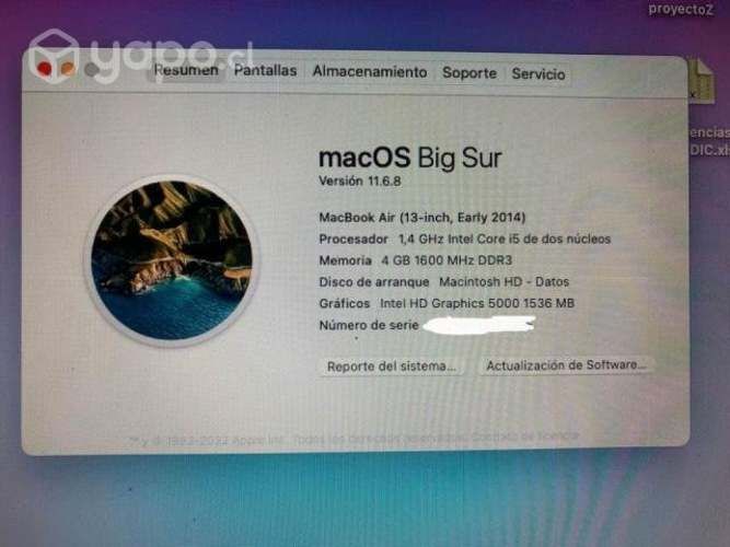 MacBook Air 13' Early 2014