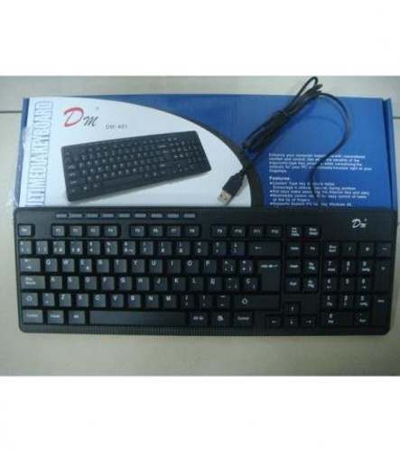 Teclado multimedia / dm-401 / usb / negro