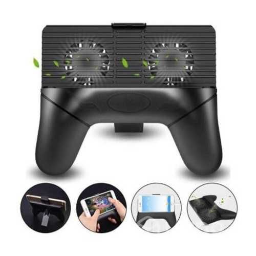Soporte para celular tipo joystick, 2 ventiladores