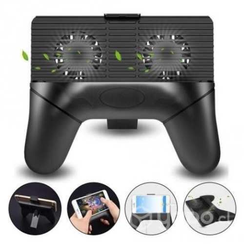 Soporte para celular tipo joystick, 2 ventiladores