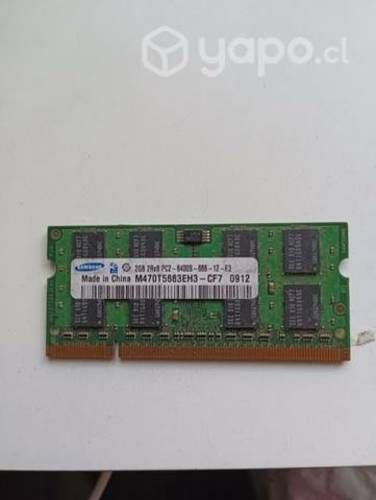 Memoria ram de 2gb