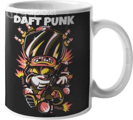 Tazón Taza Daft Punk Bandas Rock Dance Ters