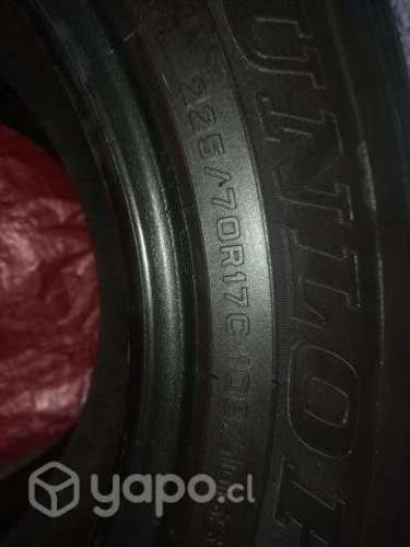 2 neumáticos usados 225/70r17c