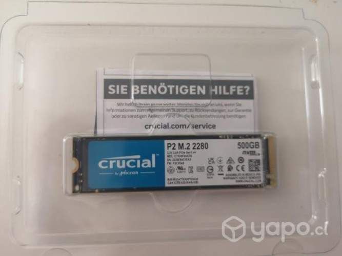 Crucial P2 500GB 3D NAND NVMe PCIe M.2 SSD