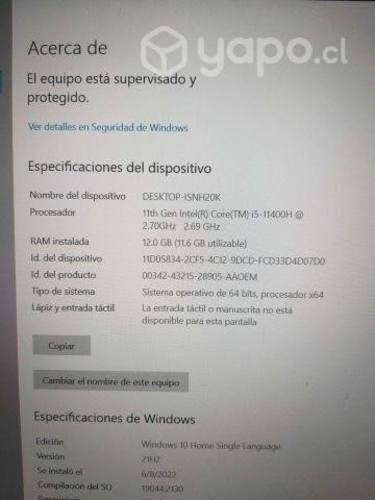 NOTEBOOK GAMER HP VICTUS i5 11gen RTX 3050TI