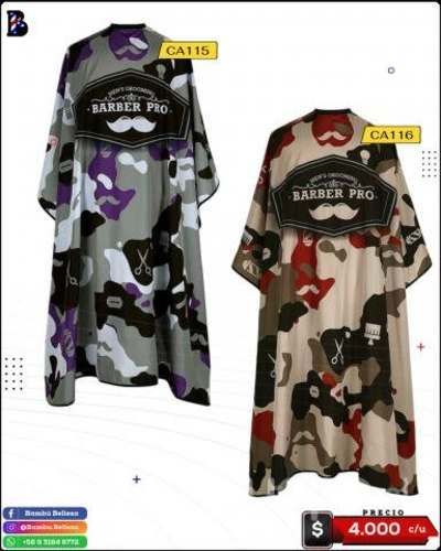 Capas de corte barbería o peluquería con diseños