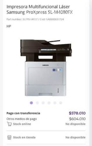 Impresoras NUEVAS Multifuncional Samsung ProXpress