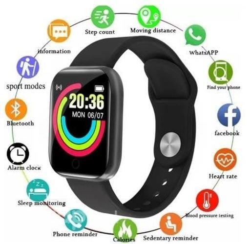 Reloj inteligente con 12 aplicaciones