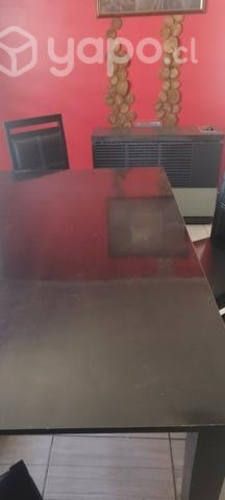 Juego de comedor madera 6 sillas