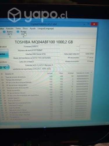 Discos 1 Tera como nuevos, pocas horas de uso
