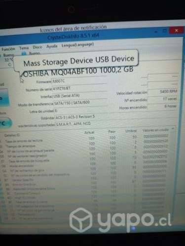 Discos 1 Tera como nuevos, pocas horas de uso