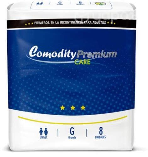 Pañal Anatomico Comodity Premium Grande Paquete 8