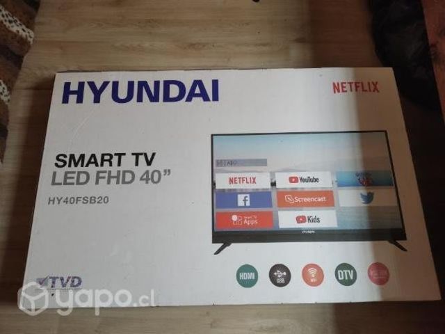 Tv 40 pulgadas marca Hyundai 3 meses de uso