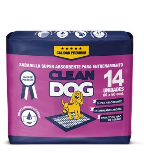 Sabanilla Perro Clean Dog 60X60 Cm Paquete 14 Unid