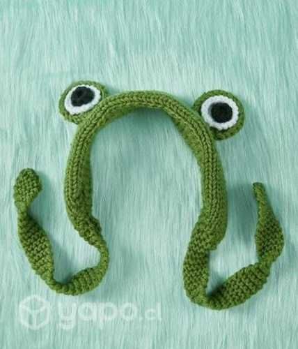 Gorro de rana tejido