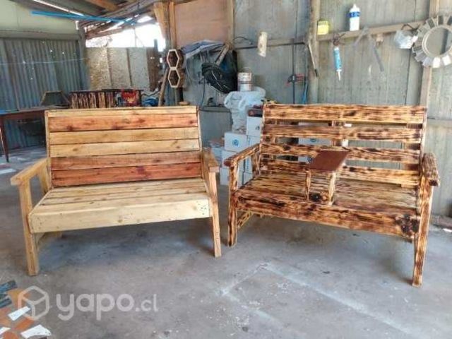 Sillones rústicos exterior