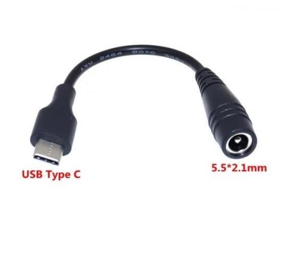 Enchufe alimentación CC de 5,5x2,1mm tipo c