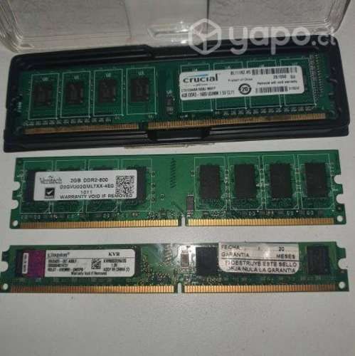 Memorias RAM DDR2 y DRR3
