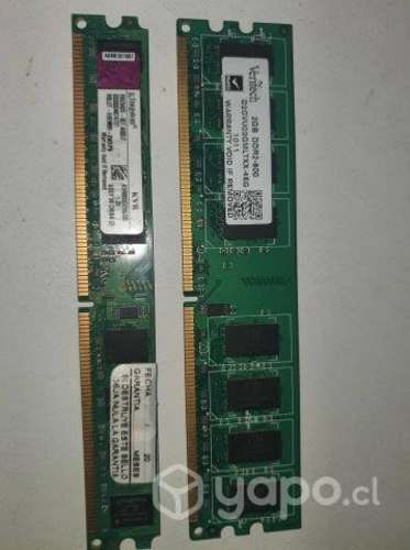 Memorias RAM DDR2 y DRR3